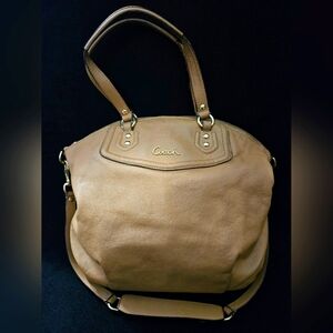 Coach Ashley North South Leather Satchel